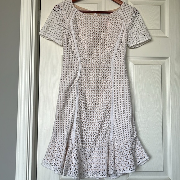 HD IN PARIS | Georgia Cotton Eyelet Dress Sz US 0 - Picture 2 of 7